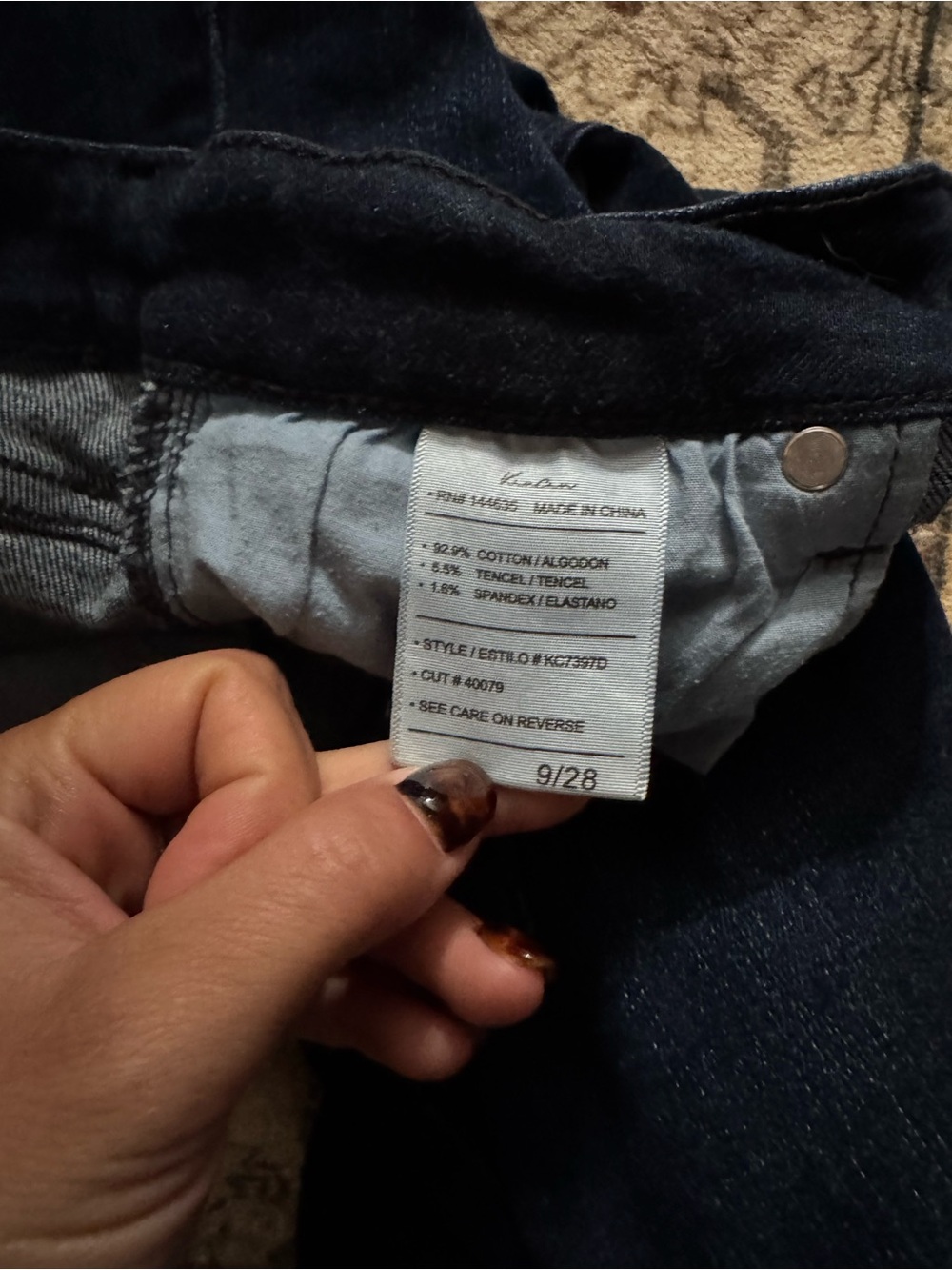 KanCan Dark Blue High-Rise Button-Fly Flare Jeans - Picture 3 of 3